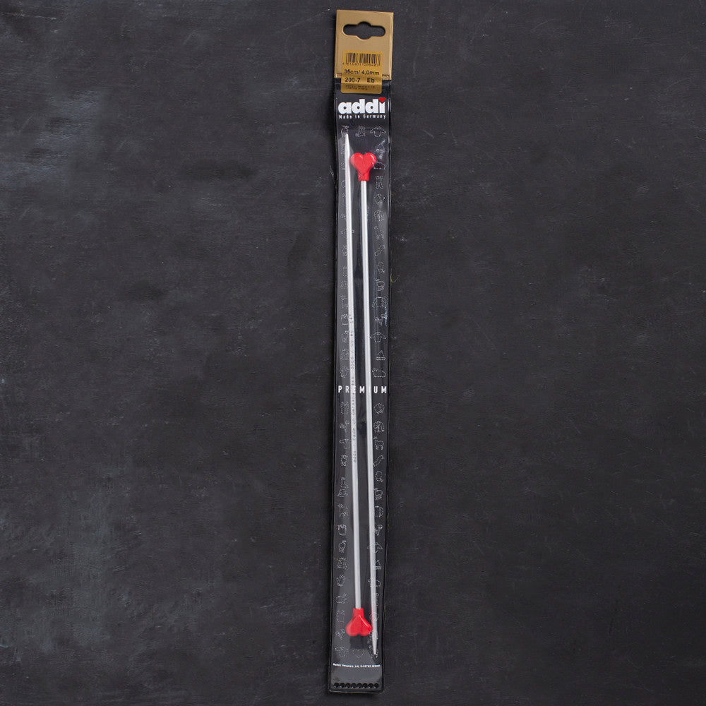 Addi Kalpli 4mm 35cm Klasik Alüminyum Örgü Şişi - 200-7